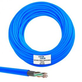 Cable Cable Mavi 23AWG 0.51 mm 10 mt Dış Mekan CAT6 Kablo