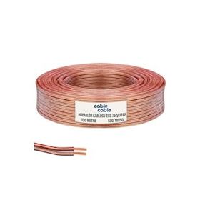 Cable Cable Şeffaf Kordon 2x0.75 cm 100 mt Hoparlör Elektrik ve Ses Kablosu