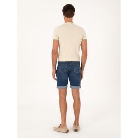 Cacharel 0268698-DN0022 Açık Mavi Erkek Regular Fit Jean Şort