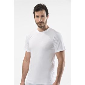 Cacharel 1103 O Yaka Yarım Kol Beyaz Erkek Fanila