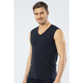 Cacharel 1304 Lacivert Spor V Yaka Erkek Atlet