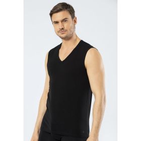 Cacharel 1304 Siyah Spor V Yaka Erkek Atlet