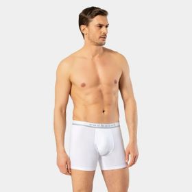 Cacharel 1315 Beyaz L Uzun Paçalı Torbalı Bel Lastikli Erkek Boxer