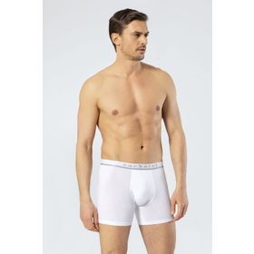 Cacharel 1315 Beyaz S Uzun Paçalı Torbalı Bel Lastikli Erkek Boxer