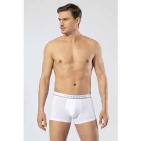 Cacharel 1317 Beyaz XL Kısa Paçalı Düşük Bel Lastikli Erkek Boxer