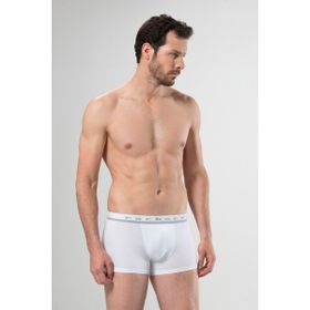 Cacharel 1317 Beyaz XL Kısa Paçalı Düşük Bel Lastikli Erkek Boxer