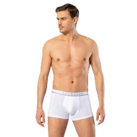 Cacharel 1317 Beyaz XL Kısa Paçalı Düşük Bel Lastikli Erkek Boxer