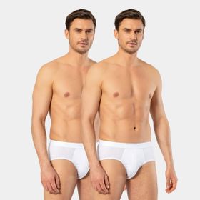 Cacharel 1503 Beyaz M 2'li Pamuk Erkek Slip Külot