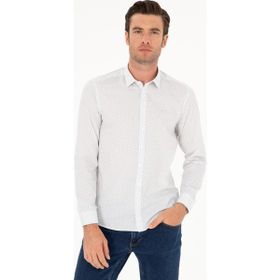 Cacharel 50218084-VR033 Lacivert Slim Erkek Gömlek