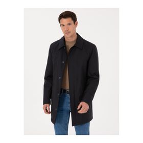 Cacharel 50317522-VR033 Erkek Lacivert Gömlek Yaka Dolgulu Mont