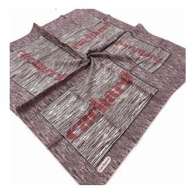 Cacharel 8224313-991 Kahverengi Geometrik Desen Tivil İpek Eşarp