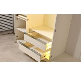CaddeYıldız Hennes 6 Kapılı New Reflekte Ekru Gardrop