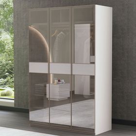 CaddeYıldız Lenova 3 Kapaklı Bej Gardrop