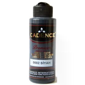 Cadence 0002 Premium Siyah 120 ML Akrilik Boya