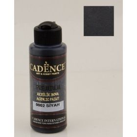 Cadence 0002 Premium Siyah 120 ML Akrilik Boya