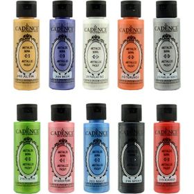 Cadence 10 Renk 70 ml Metalik Boya Seti