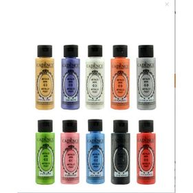 Cadence 10 Renk 70 ml Metalik Boya Seti
