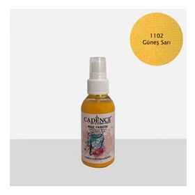 Cadence 100 ml 1102 Güneş Sarı Your Fashion Sprey Kumaş Boyası