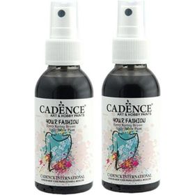 Cadence 100 ml 2'li Siyah Sprey Kumaş Boyası