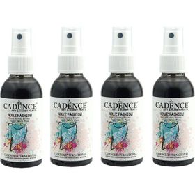 Cadence 100 ml 4'lü Siyah Sprey Kumaş Boyası