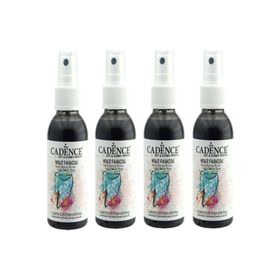 Cadence 100 ml 4'lü Siyah Sprey Kumaş Boyası