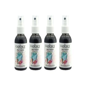 Cadence 100 ml 4'lü Siyah Sprey Kumaş Boyası