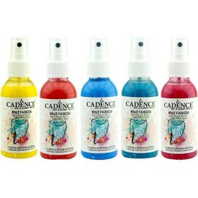 Cadence 100 ml 5'li Siyah Sprey Kumaş Boyası