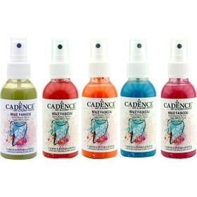 Cadence 100 ml 5'li Siyah Sprey Kumaş Boyası