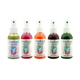 Cadence 100 ml 5'li Siyah Sprey Kumaş Boyası