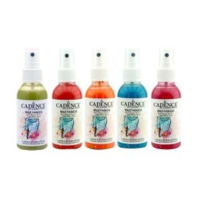 Cadence 100 ml 5'li Siyah Sprey Kumaş Boyası