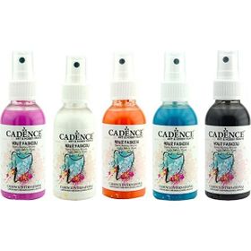 Cadence 100 ml 5'li Siyah Sprey Kumaş Boyası