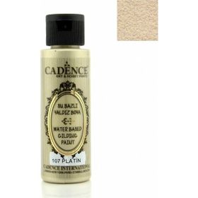 Cadence 107 Platin 70 ml Su Bazlı Yaldız Boya