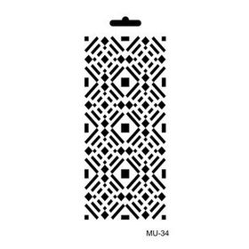 Cadence 10x20 cm MU-34 Mix Media Stencil