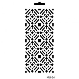 Cadence 10x20 cm MU-34 Mix Media Stencil