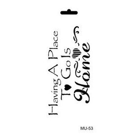 Cadence 10x20 cm MU-53 Mix Media Stencil