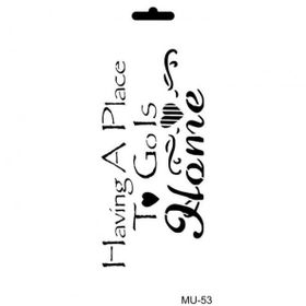Cadence 10x20 cm MU-53 Mix Media Stencil