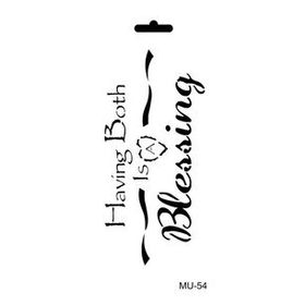 Cadence 10x20 cm MU-54 Mix Media Stencil