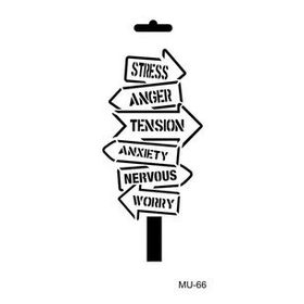 Cadence 10x20 cm MU-66 Mix Media Stencil