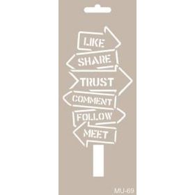 Cadence 10x20 cm MU-69 Mix Media Stencil