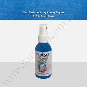 Cadence 1109 Deniz Mavi Sprey Kumaş Boyası