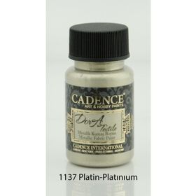 Cadence 1137 Platin Dora Metalik Kumaş Boyası