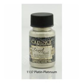 Cadence 1137 Platin Dora Metalik Kumaş Boyası