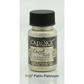 Cadence 1137 Platin Dora Metalik Kumaş Boyası