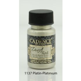 Cadence 1137 Platin Dora Metalik Kumaş Boyası