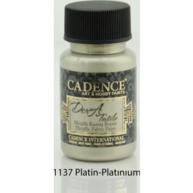 Cadence 1137 Platin Dora Metalik Kumaş Boyası