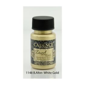 Cadence 1148 Beyaz Altın Dora Metalik Kumaş Boyası