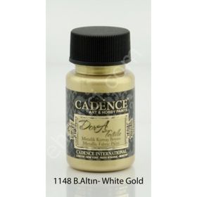 Cadence 1148 Beyaz Altın Dora Metalik Kumaş Boyası