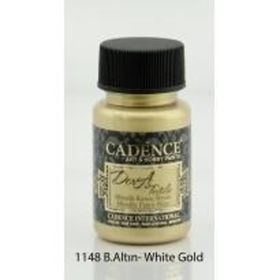 Cadence 1148 Beyaz Altın Dora Metalik Kumaş Boyası