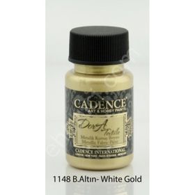 Cadence 1148 Beyaz Altın Dora Metalik Kumaş Boyası