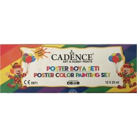 Cadence 12 Renk 25 ml Guaj Boya Seti